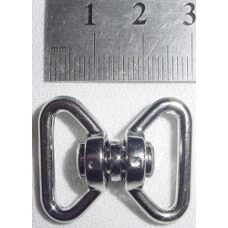 Krętlik 1118 nikiel połysk na pasek 17mm/17mm (id: 1719)